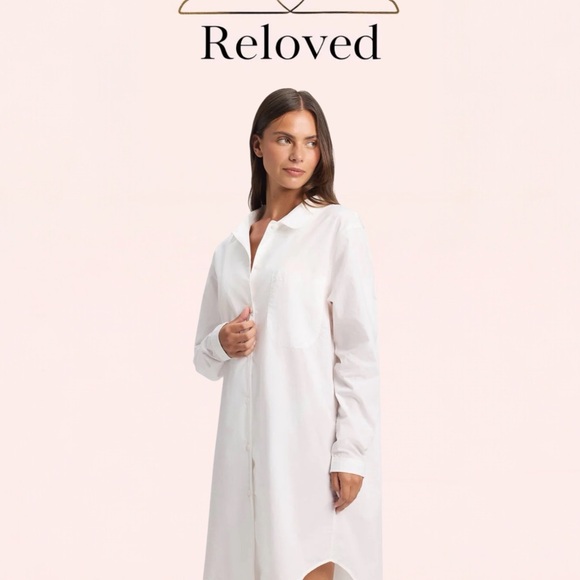 Dresses & Skirts - White Button-Up Shirt Dress